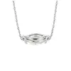Collar de Plata S925 con Moissanita Marquesa Cadena para Clavícula Gruesamente Chapado en Pt950, Elegante, Sencillo, Versátil, Artículo Popular Transfronterizo de Tiktok