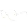 Montura de gafas retro ojo de gato europea y americana transfronteriza para mujer, montura decorativa, gafas de moda, dulce, genial, luz azul anti-reflejos, espejo plano