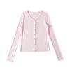 Ry25112-25 Nuevo Estilo de Verano Retro Francés Cuello en V Delgado Cárdigan Prendas Exteriores Protección Solar Camiseta de Manga Larga