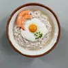 Imán de Refrigerador de Sushi Sashimi Artificial Estilo Japonés Ramen Decoración Creativa para el Hogar Modelo 3D Estéreo