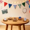 Faixa de aniversário temática de beisebol transfronteiriça, faixa estilo esportes americanos, decoração suspensa espiral, topo de bolo e itens decorativos