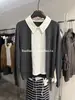 Camisa de Capas Estilo Old Money Baobaojia con Cuello de Solapa, Suéter de Punto Falso de Dos Piezas para Mujer, Blusa de Diseñador Otoño Temprano 2026