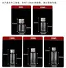 Botella de plástico PET transparente de 100 ml con tapa de aluminio para dispensar líquidos, botella de medicina para peces, botella de agua desinfectante, disponible en stock con descuentos por cantidad