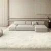 Alfombra Tie-Dye de Seda y Lana para Sala de Estar de Casa Sofá Mesa de Café Cobertura Completa Amigable con la Piel Alfombra de Aislamiento Frío Resistente a Manchas Alfombra de Fácil Cuidado
