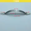 Acero Inoxidable Aleación de Aluminio Puerta de Madera Puerta de Gabinete Ventana Manija Pequeña Acero Plano Engrosado Tubo Redondo Sellado de Bordes Manija Pequeña Completa 18