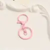 Colgante de Muñeca de Juguete DIY Set de Cuatro Piezas con Cierre de Langosta Anillo Plano Colorido Cierre de Ocho Llavero Accesorios para Llavero