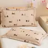 Fundas de Almohada de Algodón Puro con Dibujos Animados, un Par de Fundas de Almohada de Algodón Transpirable para Bebé de 30x50, Fundas de Almohada para Estudiante de 35x55, Pieza Individual