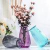 Florero de Cristal Europeo Casual, Florero Hidropónico, Adornos Decorativos Creativos de Escritorio para Sala de Estar, Decoración para el Hogar con Flores Secas