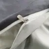 Nuevo Estilo Algodón Lavado Color Sólido Dos Tonos Estudiante Conjunto de Tres Piezas para el Inicio de la Temporada Escolar, Dormitorio Estudiantil Conjunto de Seis Piezas, Sábana Plana y Funda Nórdica de Color Liso