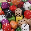 Em estoque Cor de Madeira Transfronteiriça Madeira Maciça Pontos Dados Jogo de Casa Filete Peneira Pedido de Vinho Mahjong Dados Coloridos