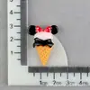 Accesorios de Resina de Helado, Conos de Mickey y Minnie, Materiales para Funda de Teléfono con Pegamento de Crema, Mini Crocs