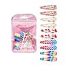 10 40 clip BB de color caramelo para niños, nuevo clip de gota con estampado en caliente, juego de pinzas para el cabello