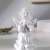 Nordic Retro branco menina anjo decoração ornamentos americano personagem gesso estátua boneca desktop casal presente