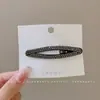 Elegante presilha de cabelo com strass para mulheres, um acessório estiloso para prender o cabelo de trás e as franjas laterais