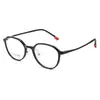 Armazón de Gafas para Estudiante Adolescente para Mujer, Armazón Redondo Azul Transparente, Armazón de Gafas para Miopía, Gafas Ultraligeras y Cómodas de Acero Plástico de Tungsteno y Carbono para Hombre
