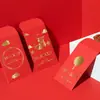 2027 Año de la Oveja Sobres Rojos Personalizados Diseño Creativo Personalizado Sobres Rojos para Empresas Celebraciones de Bodas Disponibles con Estampado Dorado e Impresión de Logo