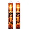 Fábrica Transfronteriza Amazon Transfronterizo Calavera Novia Día de Muertos Mexicano Pareja Cortina de Puerta Tela de Fondo Porche Diseño Personalizado