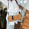 Bolsa Transversal Estilo Coreano para Mulheres, Grande Capacidade, Bolsa de Ombro Casual Simples, Bolsa Esportiva Casual para Homens e Mulheres, Bolsa Cilíndrica da Moda