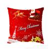 Nueva funda de almohada navideña de Amazon con diseño de campanas navideñas a cuadros para sofá o sala de estar. Combinación de fundas de almohada.