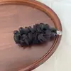 Moderna pinza para el pelo de malla plisada para mujer, versátil para salidas de verano, pinza de resorte grande para la parte trasera de la cabeza
