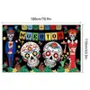 Alfombrilla de Suelo de Terciopelo de Cristal Divertida Decorativa Halloween Más Vendida Transfronteriza, Felpudo Resistente a Manchas y al Desgaste, Felpudo para Entrada