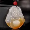 Pingente Lindo de Calcedônia Cristalina Guanyin Buda Guan Gong Paisagem Recortada Marca Bonita Fivela de Segurança Pingente Mercadorias de Transmissão ao Vivo