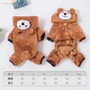 Roupas de Cachorro para Outono e Inverno, Trajes Transformadores Quentes e Grossos de Lã Coral para Cães Pequenos, Teddy, Corgi, e Gatos, Vestuário para Pets Atacado