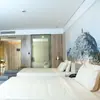 Conjunto de Roupa de Cama de Quatro Peças em Cor Natural, Linho de Algodão Puro para Pousadas e Hotéis Pequenos, Lençóis de Algodão Puro para Hotéis Cinco Estrelas