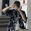 Camisa Hawaiana Floral de Verano para Hombre, Camisa de Algodón Retro de Manga Corta para Hombres y Mujeres, Tops Sueltos de Viaje para Parejas