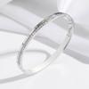 Pulsera para Mujer Nueva Moda Transfronteriza Simple Estilo Coreano Números Romanos Pulsera de Titanio Zircón Pareja Acero Inoxidable Pulsera