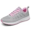 2022 Nuevos Zapatos Deportivos Ligeros de Cuatro Estaciones Estilo Coreano para Mujer Zapatos de Running para Estudiantes Transpirables de Tejido Fly con Cordones Zapatos Casuales Zapatos para Mujer