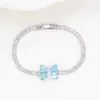 Douyin Transmissão ao Vivo Trevo de Quatro Folhas Pulseira Ajustável Deslizante Simples Acessível Luxo Feminino Ins Diamante Corrente de Pequeno Presente