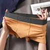 Shorts masculinos cuecas boxer masculinas pretas de verão confortáveis estilosos para meninos esportivos macias respiráveis cuecas boxer