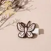 Pinza para el pelo bordada con lana de cereza nueva transfronteriza, accesorios para el pelo de niños, lindo clip bb de conejo, clip mariposa para bebé todo incluido
