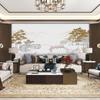 Revestimiento de Pared Estilo Chino Texturizado Sala de Estar Estilo Chino Fondo Mural Envuelto Duro Decoración de Hotel Revestimiento de Pared Tela de Pintura al Óleo Autoadhesiva con Respaldo Adhesivo