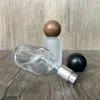 Em Estoque Frasco de Perfume de Vidro Transparente Fosco com Tampa de Rosca B259-30Ml50M, Frasco Vazio Recarregável com Borrifador de Pressão Cosmético