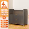Gabinete de almacenamiento de acero nuevo, anti-mirones, de gran capacidad, para el hogar, impermeable y a prueba de polvo, con puerta giratoria, altura del piso, gabinete de almacenamiento multicapa