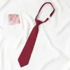 Rojo Oro y Rayas Rojas Estilo Perezoso Estilo Japonés Estilo Preppy Corbata Foto de Graduación Femenina Marrón Uniforme de Licenciatura Masculino Corbata