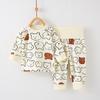 Ropa para Bebé, Pijamas Infantiles de Algodón Puro Clase A, Ropa Interior Separada para Bebé, Conjunto de Ropa de Otoño, Ropa para Niños Anyang, Venta al por Mayor de Otoño
