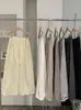 KEKEZOON 2026 Verano Nuevo Estilo Coreano Pantalones Casuales Elásticos de Cintura Alta para Mujer, Pantalones Holgados de Pierna Ancha, Modernos 7448