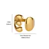 Anillo de Acero Inoxidable con Baño de Oro de 18 Quilates, Doble Capa, Estrella de Mar Sol Tridimensional, Anillo Abrible, Joyería, Venta Caliente Transfronteriza Europea y Americana, Nuevo