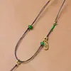 Collar de Cordón de Cuero Ajustable para Hombres y Mujeres, Adecuado para Colgantes de Jade y Colgantes de Oro