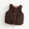 Chaleco de Borrego Estilizado para Otoño e Invierno de 1 a 3 Años Chaleco para Bebés Niños y Niñas Chaleco Infantil Grueso Lindo