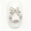 Aleación Rhinestone Decoraciones para Uñas Tendencia Nuevo Metal Corona de Navidad Rhinestones Perlas Accesorios Súper Brillantes para Uñas