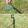 Haste de Aterramento para Aspersor Campo de Vegetais Pomar Vegetal Pe Tubo de Água para Irrigação por Gotejamento com Suporte para Microaspersor de Estufa Tampa Pino de Aterramento para Microaspersão Capilar