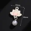 Nuevo colgante de gota de aceite plateada con borla de flor de calabaza mariposa abanico para pulsera DIY pendiente