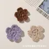Accesorios para el cabello, broches, zapatos, calcetines, sombreros, adornos florales para ropa de otoño e invierno, flor de ganchillo hueca hecha a mano vintage, DIY
