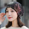 Gorro de Estilo Coreano para Otoño e Invierno Gorra de Cinta Multiusos para Mujer Gorra de Empaquetado Gorro Jersey de Invierno Gorro de Cuello Gorro Estampado Apilado Gorro de Protección para Orejas