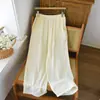 Pantalones de Casa de Algodón Tejido de Doble Capa de Gasa para Niñas, Pantalones de Nueve Puntos, Pantalones para Dormir, Pantalones Delgados, En Stock para Verano