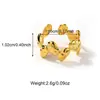 Anillo Abierto de Acero Inoxidable con Forma de Serpiente de Moda Europeo y Americano Transfronterizo para Mujer, Anillo Ajustable Versátil de Gama Alta de Nicho al por Mayor
